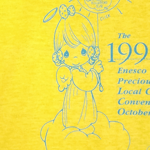 Vintage 90s Precious Moments Enesco Collector Convention Screen Stars T-shirt - Picture 3 of 10